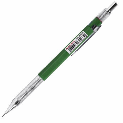 Карандаш механический 0,7 мм, HB, BRAUBERG &quot;METALLIC X-07&quot;, металлические детали, 181975