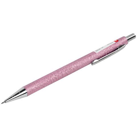 Карандаш механический 0,5 мм, HB, BRAUBERG &quot;ROSE PINK&quot;, металлический корпус, 181979
