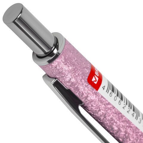 Карандаш механический 0,5 мм, HB, BRAUBERG &quot;ROSE PINK&quot;, металлический корпус, 181979