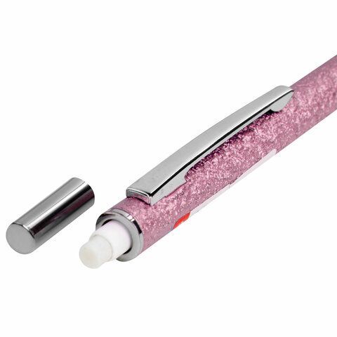 Карандаш механический 0,5 мм, HB, BRAUBERG &quot;ROSE PINK&quot;, металлический корпус, 181979