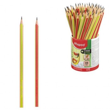 Карандаш чернографитный эргоном. MAPED 72 шт. (Франция) Kidy Learn, 1 шт., НВ, рифленая пове, 854601