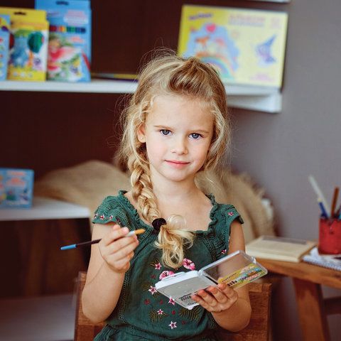 Краски акварельные ЮНЛАНДИЯ 12 шт. "ВЕСЁЛЫЙ ШМЕЛЬ", медовые, 10 цветов, КЛАССИЧЕСКИЕ, пластик, 191323