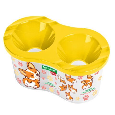 Стакан-непроливайка двойной с рисунком, ассорти, BRAUBERG KIDS 30 шт., 192740
