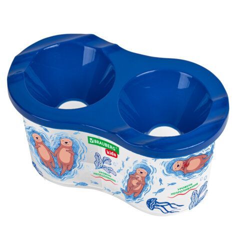 Стакан-непроливайка двойной с рисунком, ассорти, BRAUBERG KIDS 30 шт., 192740