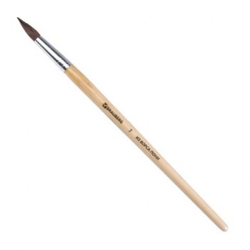 Кисть BRAUBERG 2 шт., пони, круглая, № 7, 200193