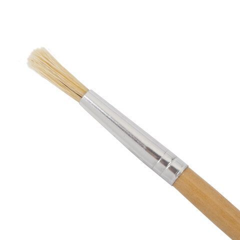 Кисть BRAUBERG 3 шт., щетина, круглая, № 5, 200196