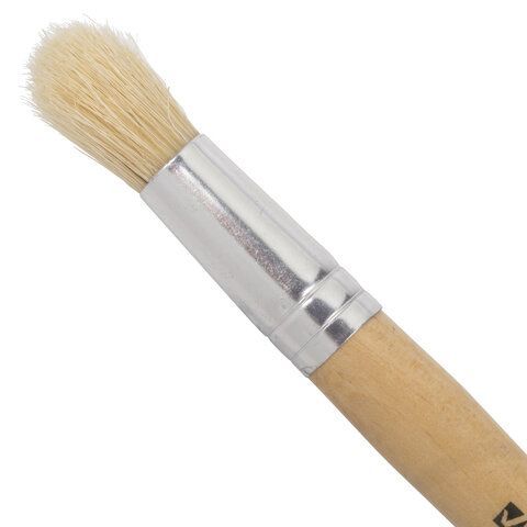 Кисть BRAUBERG 30 шт., щетина, круглая, № 12, 200200