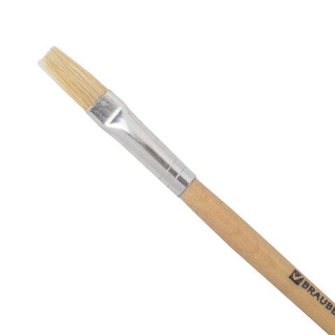 Кисть BRAUBERG 2 шт., щетина, плоская, № 8, 200202