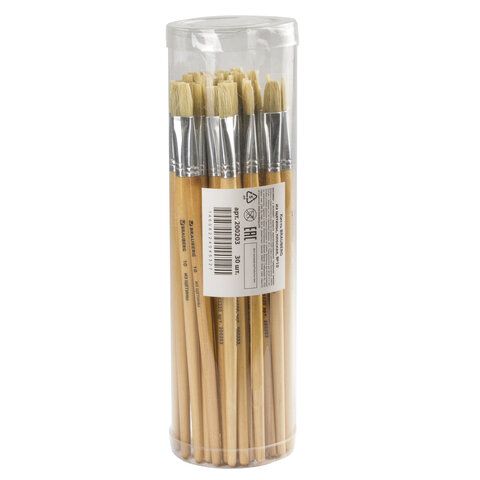 Кисть BRAUBERG 2 шт., щетина, плоская, № 10, 200203