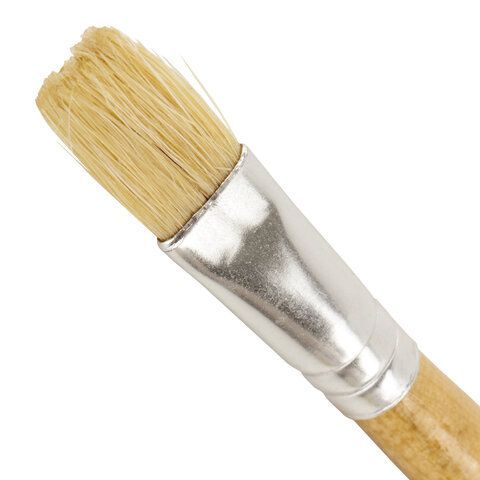 Кисть BRAUBERG 2 шт., щетина, плоская, № 12, 200204