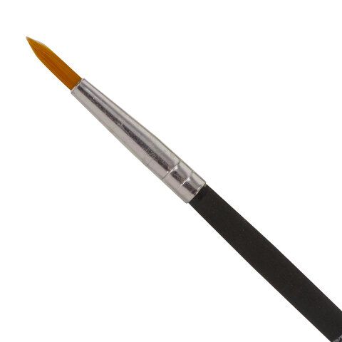 Кисть BRAUBERG 3 шт., синтетика, круглая, № 3, 200209