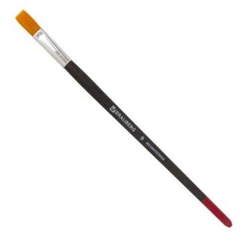Кисть BRAUBERG 2 шт., синтетика, плоская, № 9, 200215
