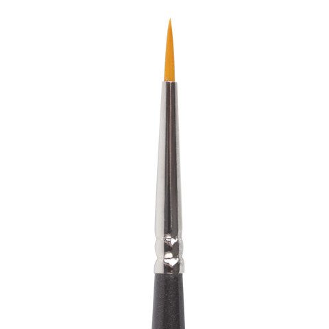 Кисть художественная проф. BRAUBERG ART 5 шт. CLASSIC, синтетика жесткая, круглая, № 0, короткая ручка, 200643
