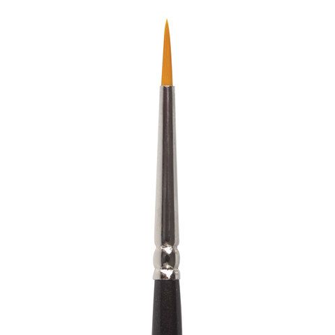 Кисть художественная проф. BRAUBERG ART 5 шт. CLASSIC, синтетика жесткая, круглая, № 1, короткая ручка, 200644