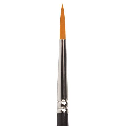Кисть художественная проф. BRAUBERG ART 5 шт. CLASSIC, синтетика жесткая, круглая, № 3, короткая ручка, 200646