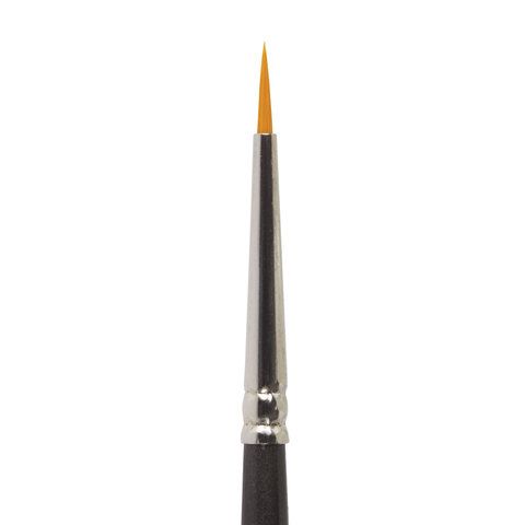 Кисть художественная проф. BRAUBERG ART 5 шт. CLASSIC, синтетика жесткая, круглая, № 00, длинная ручка, 200654