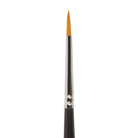 Кисть художественная проф. BRAUBERG ART 5 шт. CLASSIC, синтетика жесткая, круглая, № 2, длинная ручка, 200657
