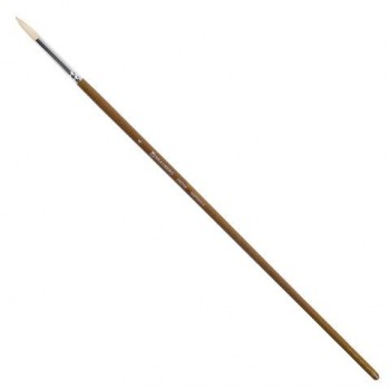 Кисть художественная профессиональная BRAUBERG ART 5 шт. CLASSIC, щетина, круглая, № 4, длинная ручка, 200708