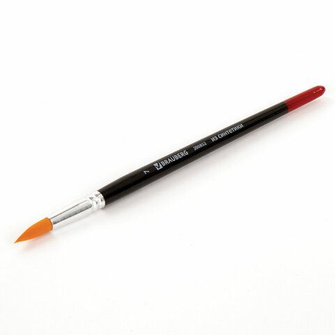 Кисть BRAUBERG 2 шт. синтетика, круглая, №7, 200852
