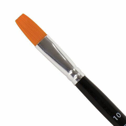 Кисть BRAUBERG 2 шт. синтетика, плоская, №10, 200870
