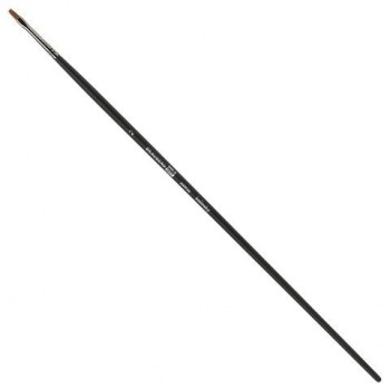 Кисть художественная проф. BRAUBERG ART 3 шт. CLASSIC, колонок, плоская, № 2, длинная ручка, 200936