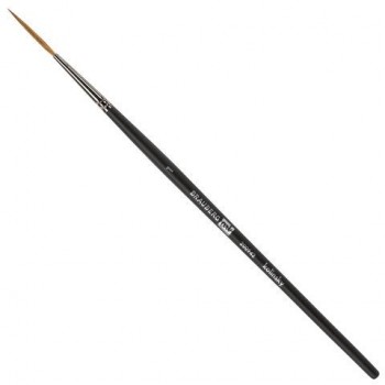 Кисть художественная проф. BRAUBERG ART 3 шт. CLASSIC, колонок, лайнер, № 1, короткая ручка, 200942