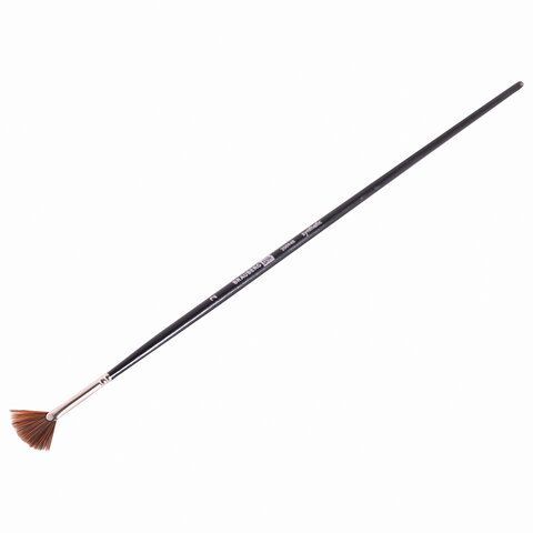 Кисть художественная профессиональная BRAUBERG ART 3 шт. CLASSIC, синтетика, мягкая, веерная, № 2, длинная ручка, 200948