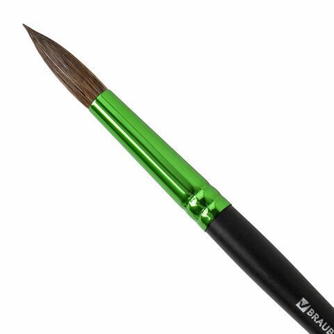 Кисть из ворса пони № 8, BRAUBERG 15 шт. PREMIUM, 200987