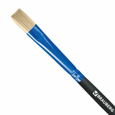 Кисть щетина, плоская № 4, BRAUBERG 30 шт. PREMIUM, 200994