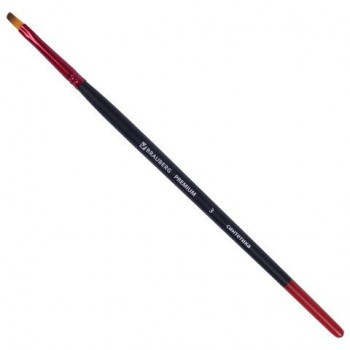 Кисть синтетика, плоская № 3, BRAUBERG 30 шт. PREMIUM, 201012