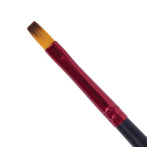 Кисть синтетика, плоская № 5, BRAUBERG 5 шт. PREMIUM, 201014
