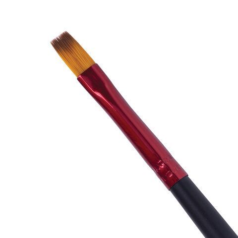 Кисть синтетика, плоская № 6, BRAUBERG 5 шт. PREMIUM, 201015