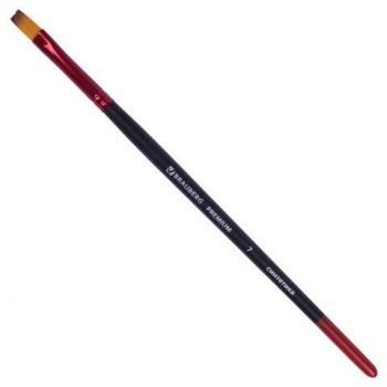 Кисть синтетика, плоская № 7, BRAUBERG 15 шт. PREMIUM, 201016