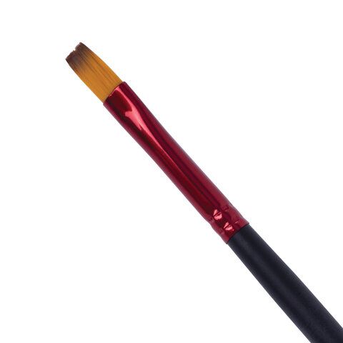 Кисть синтетика, плоская № 7, BRAUBERG 15 шт. PREMIUM, 201016