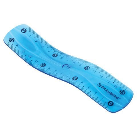 Линейка 15 см гибкая BRAUBERG 2 шт. &quot;FLEX&quot;, пластиковая, ассорти, европодвес, 210673