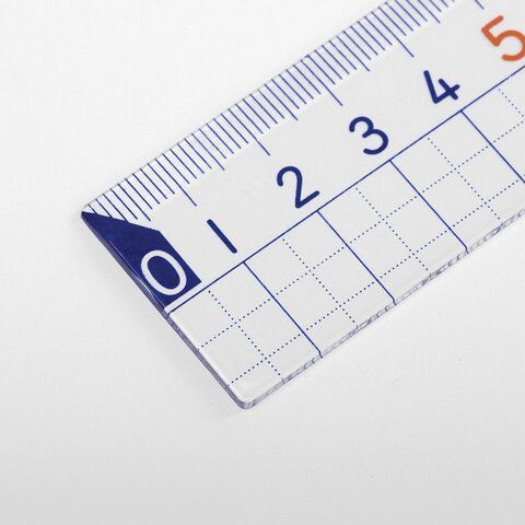 Линейка пластик 15 см ЮНЛАНДИЯ 4 шт. &quot;ШКОЛЬНАЯ&quot;, прозрачная, европодвес, 210734
