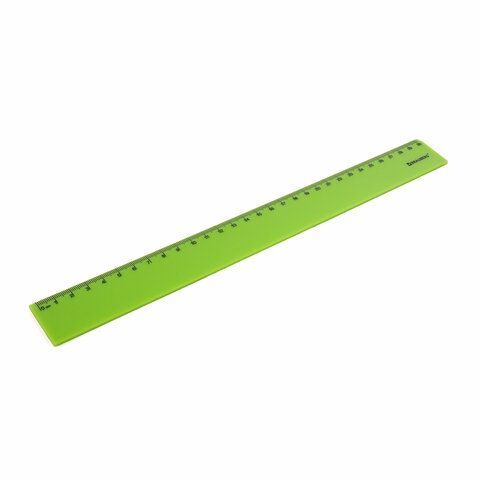 Линейка пластиковая 30 см BRAUBERG 4 шт. &quot;NEON&quot;, непрозрачная, ассорти, 210751