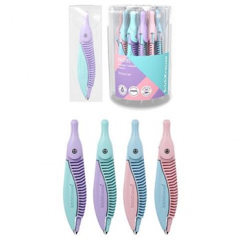 Циркуль ERICH KRAUSE Pastel пластиковый, 122мм, ПВХ чехол, ассорти, 61285