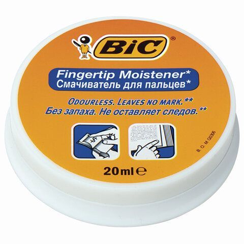 Гель для увлажнения пальцев BIC (Франция) &quot;Fingertip&quot;, 20 г, без запаха, 897178