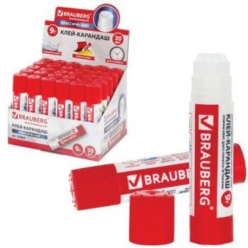 Клей-карандаш BRAUBERG 3 шт., 9 г, 220869
