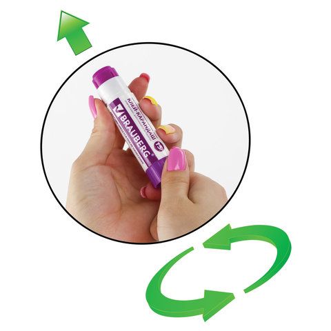 Клей-карандаш BRAUBERG 2 шт., 15 г, обесцвечивающийся после высыхания, 220874