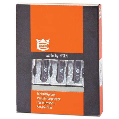 Точилка EISEN 2 шт. (АЙЗЕН, Германия), металлическая клиновидная, 640.100,040.01
