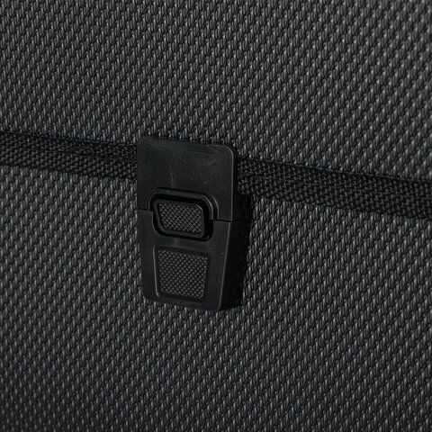 Папка-портфель пластиковая STAFF А4 (330х235х50 мм), 7 отделений, с окантовкой, индексные ярлыки, черный, 221206