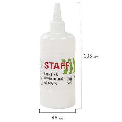 Клей ПВА STAFF 3 шт. евро, 150 г, 221207