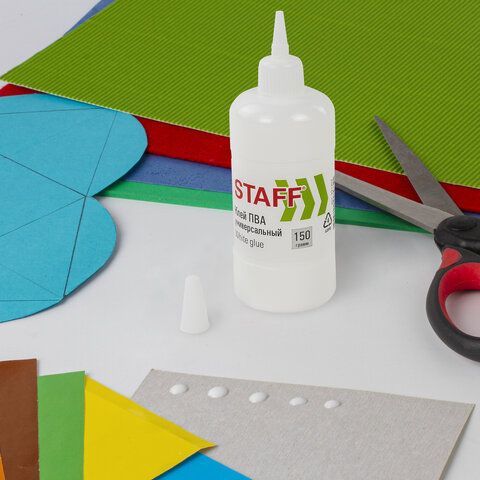 Клей ПВА STAFF 3 шт. евро, 150 г, 221207