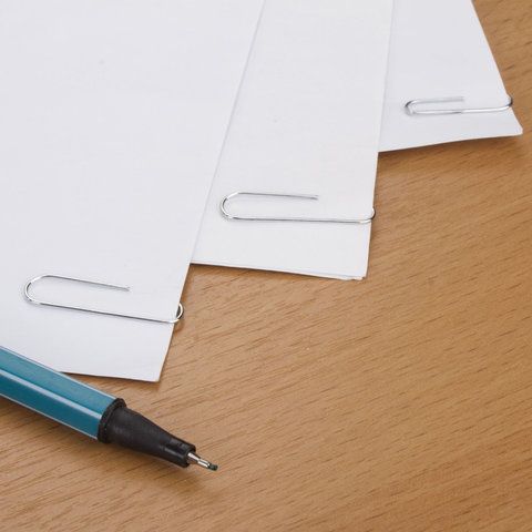 Скрепки ОФИСМАГ 2 шт., 28 мм, никелированные, 100 шт., в картонной коробке, Россия, 222094