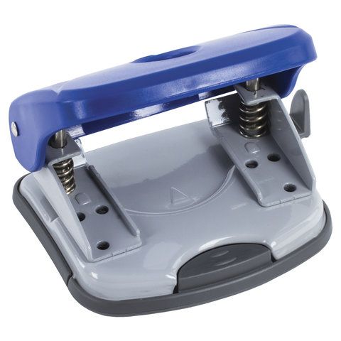 Дырокол BRAUBERG &quot;Original&quot;, до 25 листов, синий, 222543