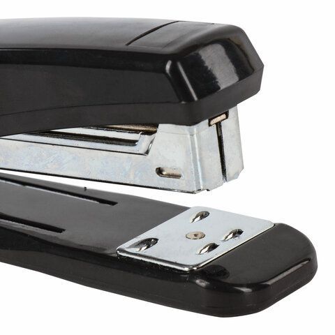 Степлер №24/6, 26/6 BRAUBERG &quot;Classic&quot;, до 25 листов, черный, 222546