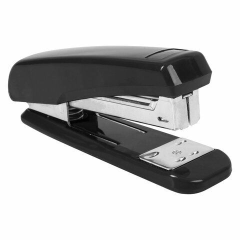 Степлер №24/6, 26/6 BRAUBERG &quot;Classic&quot;, до 25 листов, черный, 222546
