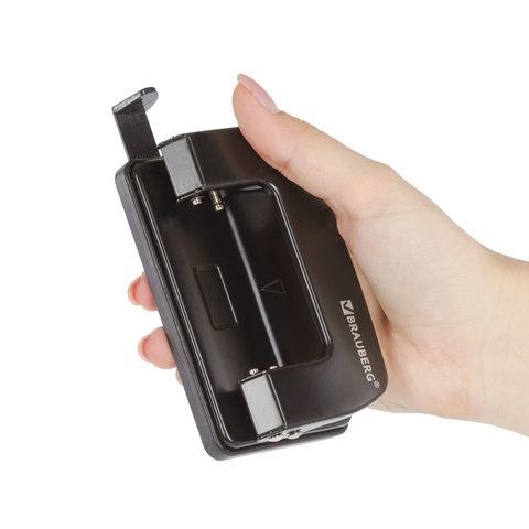 Дырокол металлический BRAUBERG &quot;Classic&quot;, до 10 листов, черный, 222548